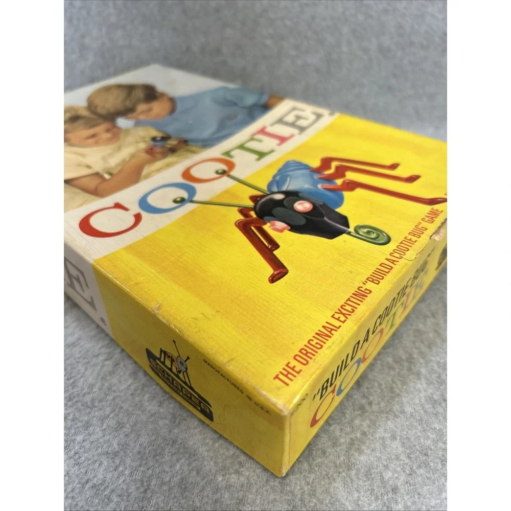 Vintage Cootie Game Schaper 1949 Complete Build A Cootie Bug Original Box